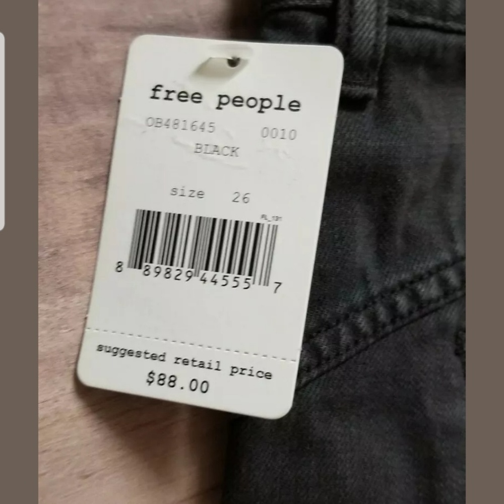 Free People Black Shorts Size 26 NWT - Picture 7 of 8